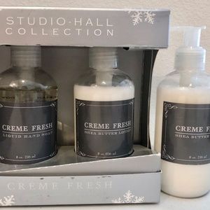 NEW Studio Hall Collection 3-Piece Liquid Hand Soap & Shea Butter Lotion Set